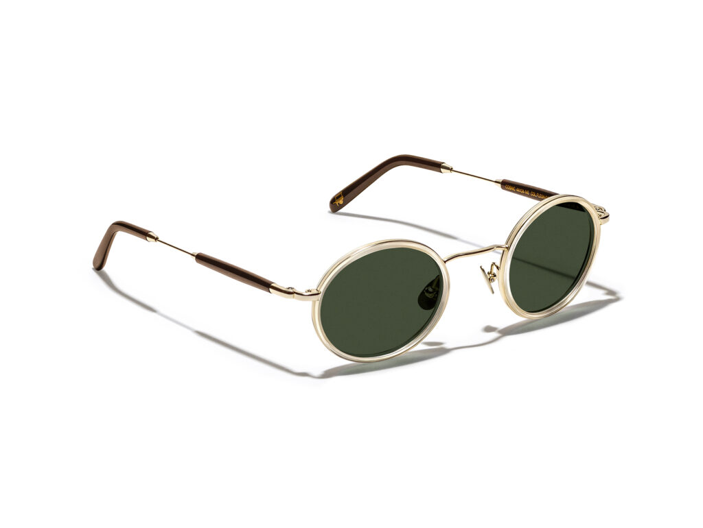 Produktbild von Moscot Cosnic Sun Flesh/Dark Brown/Gold