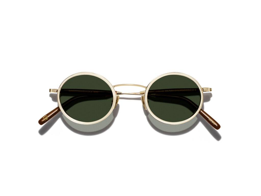 Produktbild von Moscot Cosnic Sun Flesh/Dark Brown/Gold