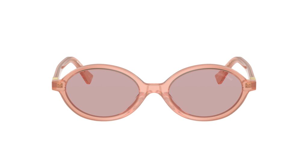 Produktbild von Miu Miu Miu Miu SMU04Z 20I-60V – Sonnenbrille Opal Rosa / Hellrosa Gläser