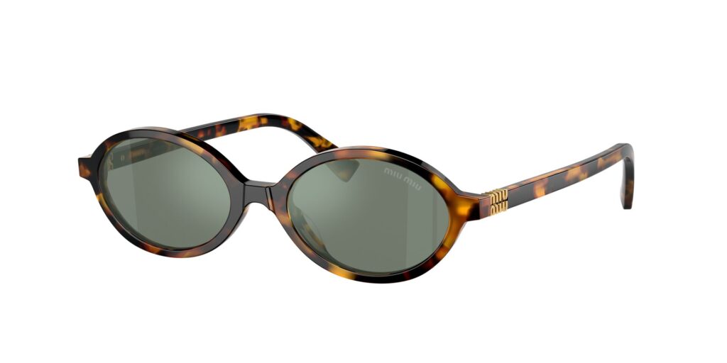 Produktbild von Miu Miu Miu Miu SMU04Z VAU-04M – Sonnenbrille Honey Havana Green Mirror Internal Silver