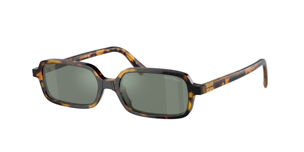 Produktbild von Miu Miu Miu Miu SMU11Z VAU-04M – Sonnenbrille Honey Havana Green Mirror Internal Silver